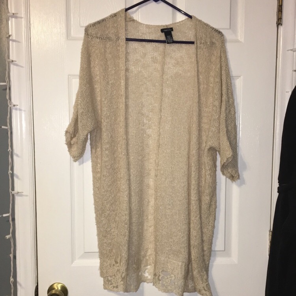 Cream cardigan